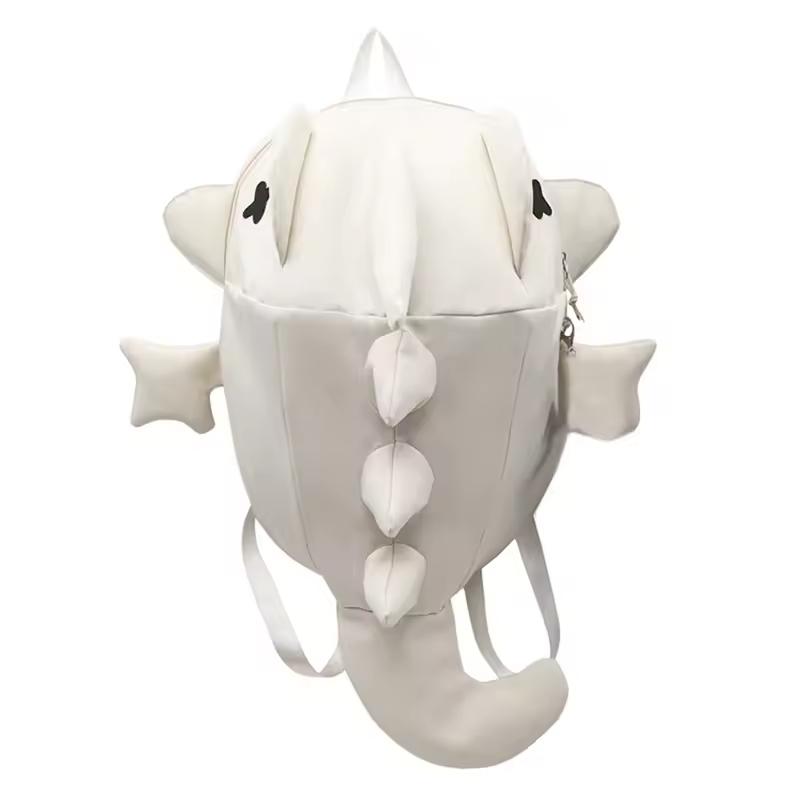 Men Women Backpack Trendy Shark Shaped Large Capacity School Backpack Daily Bag for Casual Street