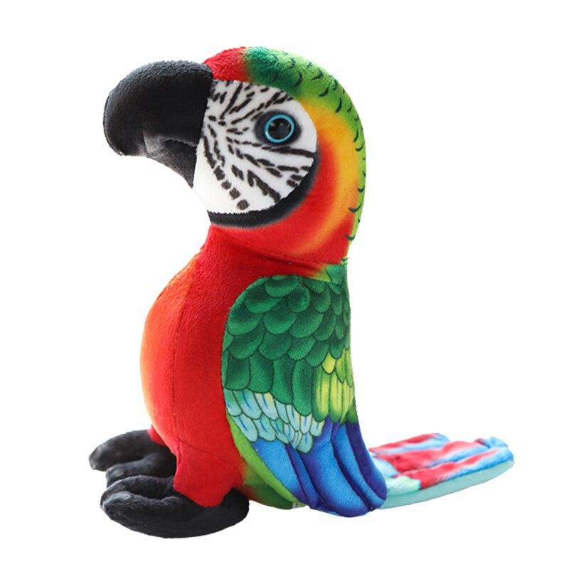 20cm Lovely Simulation Parrot Plush Toys Colorful Bird Plush Dolls Stuffed Soft Animal Toys Nice Ornamental Birthday Gifts