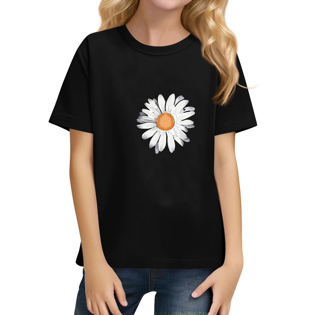 Kinder T-Shirt mit kurzen Ärmeln, Farbe, für den täglichen lässigen Gebrauch