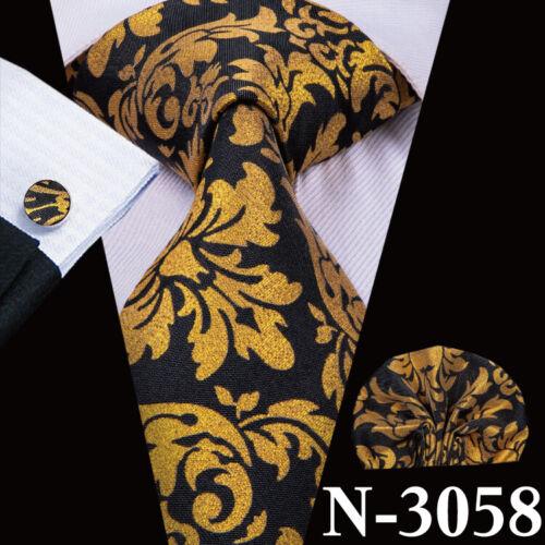 280 Styles Silk Mens Tie Pocket Square Hankerchief Cufflinks Wedding Set Prom
