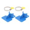 2 PCS Swimming Pool Pipe Fixing Holder Hose Support Mount Bracket with 2 Hose Clamps