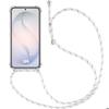 Shockproof Case - BOOLING - for Samsung Galaxy S26 - Transparent Silicone with White Cord