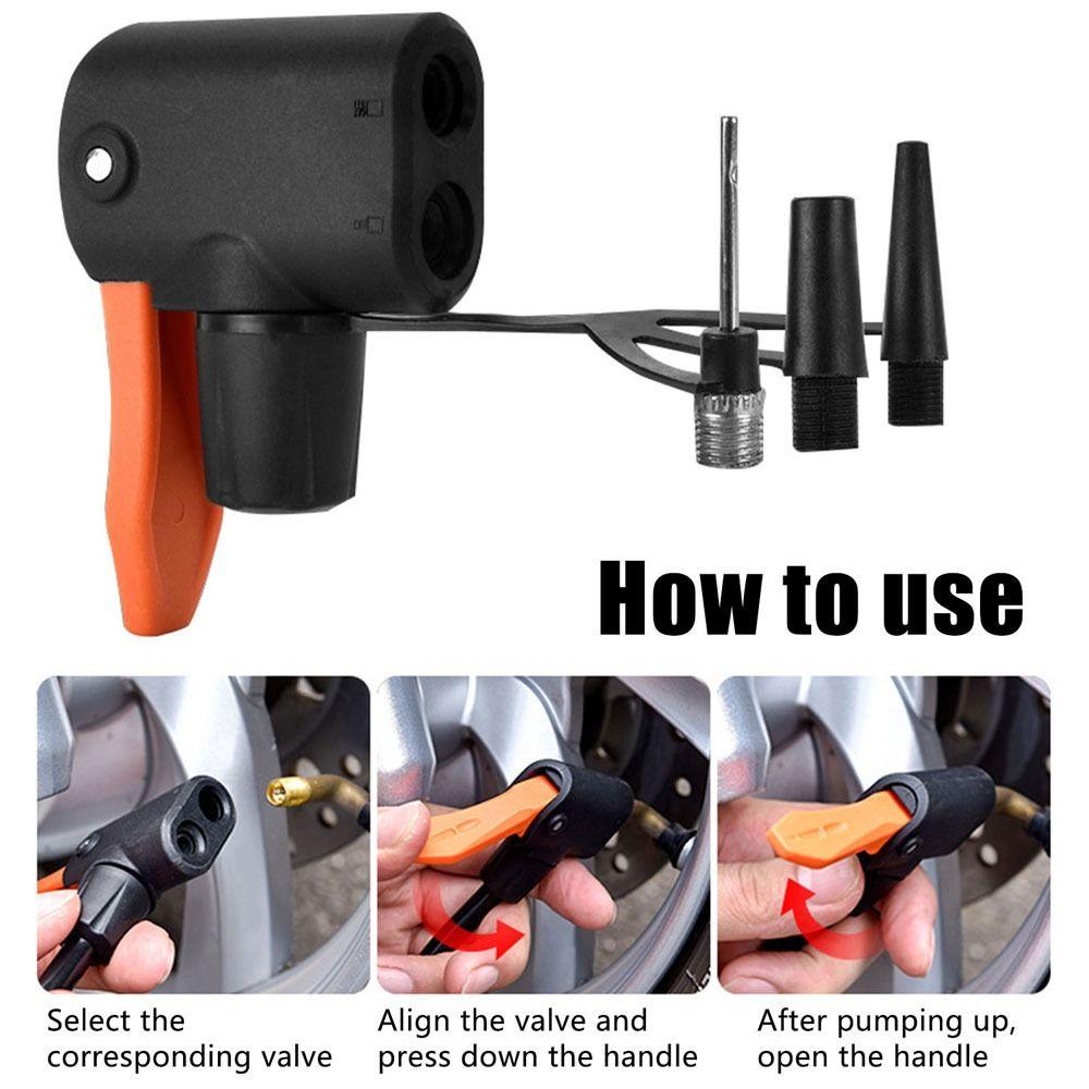 Head Pumping Parts Bicycle Pump Air Nozzle Bicycle Valve Convertor Bike Pump Nozzle Hose Adapter