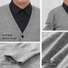 Hengyuanxiang Men's Baby Velvet Pure Cashmere Cardigan
