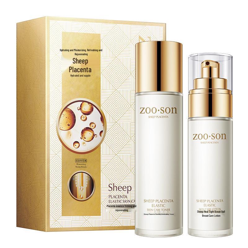 

Leftcent Плацентарный Двойной Защитный Набор для Ухода за Кожей: Увлажняет, Питает, Минимизирует поры, Освежает, Нежирная вода и эмульсия