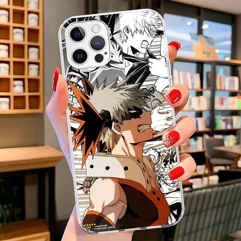 My Hero Bakugou Katsuki Cover Phone Case For iPhone 16 17 Air 15 14 Pro Max 16E Phone Case 13 Mini 12 11 7 SE 8 Print Pattern Fi
