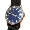 Seamaster Ручний завод Старовинний аналоговий годинник Cal.600 135.012 Синій циферблат