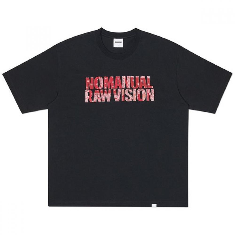 Paisley Applique T shirT Black S