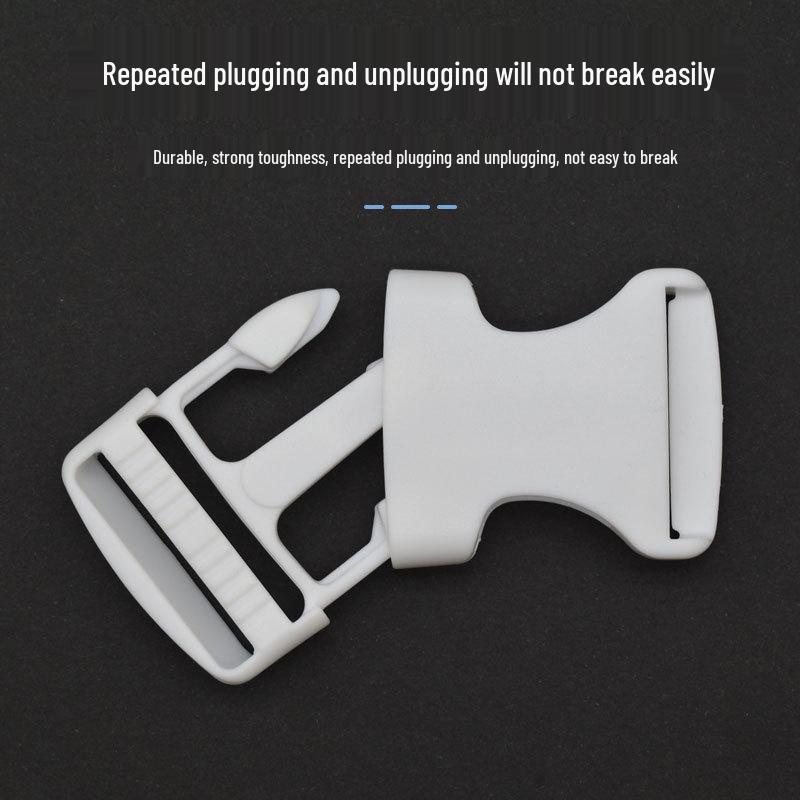 High-Quality White Plastic Snap Buckle for Backpacks and Schoolbags