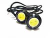 J'z Court Daylight LED Waterproof Eagle Eye Large Ball 23mm Set of 10 Recessed (White/Black Body)