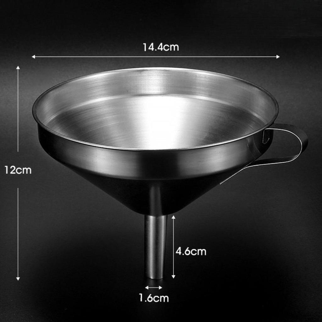 Kitchen Funnel Stainless Steel Cooking Supplies Oil Food for Filling Bottles with