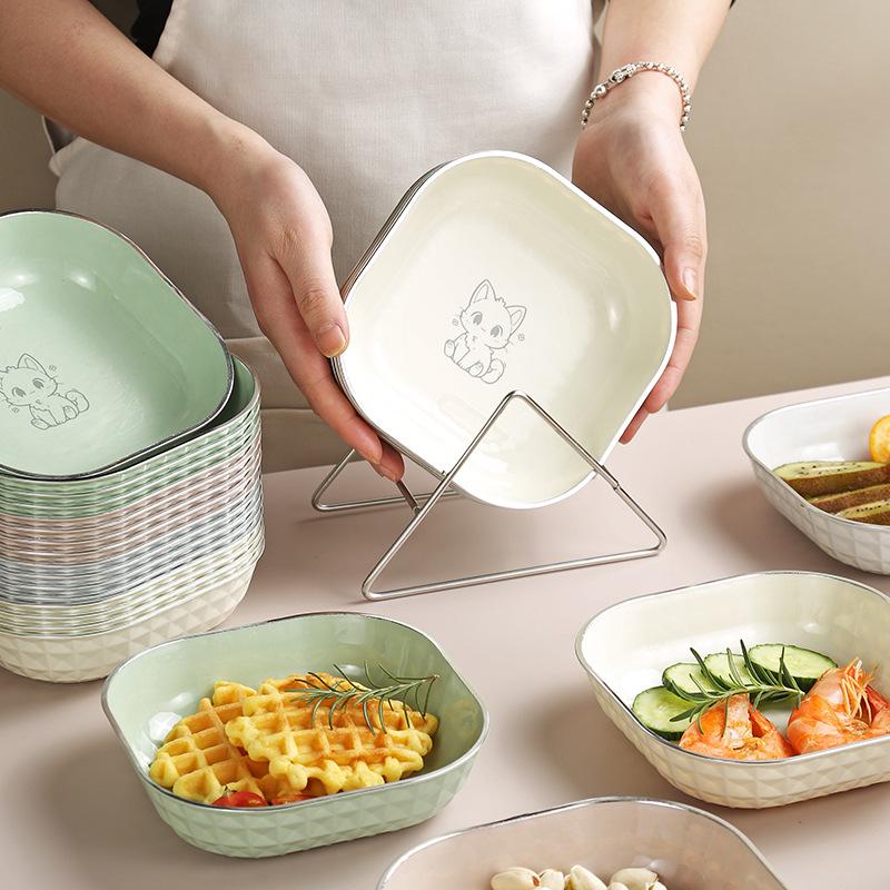 Piatto piccolo per ossi in stile cartone animato Piatto crema - Piatto da portata per alimenti per frutta e snack