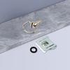 Quick Release Secure Locking 1/4 D Rings Locking Fastener Screws Set Fit for Motorcycle Body Panels No Tool Installation