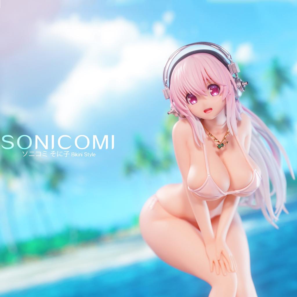 21cm Sonicomi Figure Anime Girl Action Toy Statue Game Collection Model Doll WAVE SUPER SONICO SUPERSONICO PVC 1/6 Articulated Poseable Detailed