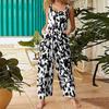 Women's Casual Jumpsuit Sleeveless Popular Floral Print Jumpsuit