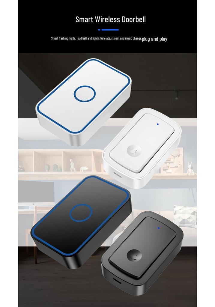 Smart Long-Range Wireless Doorbell with Multiple Receivers and Waterproof Call Button