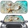Summer Beach Shell Car Windshield Sunshade - Portable, Thin, No Installation Needed (Order from 1 Piece)