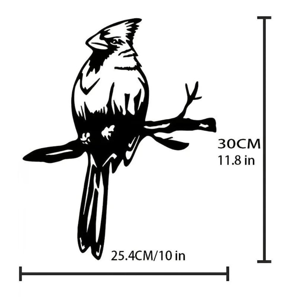 Metal Robin Garden Statue Outdoor Yard Decoration Bird Sculpture TY3145-01