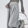 Women's High-Waisted Drawstring Wide-Leg Pants - Casual Loose Fit, Spring 2026