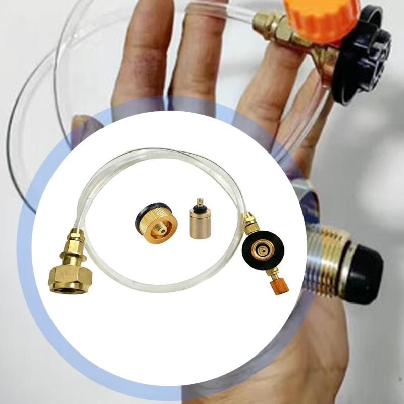 High Efficiency Outdoor Cylinder Filling Adapters Camping Gas Tanks Refills Adapters for Camping Burners Easy To Install