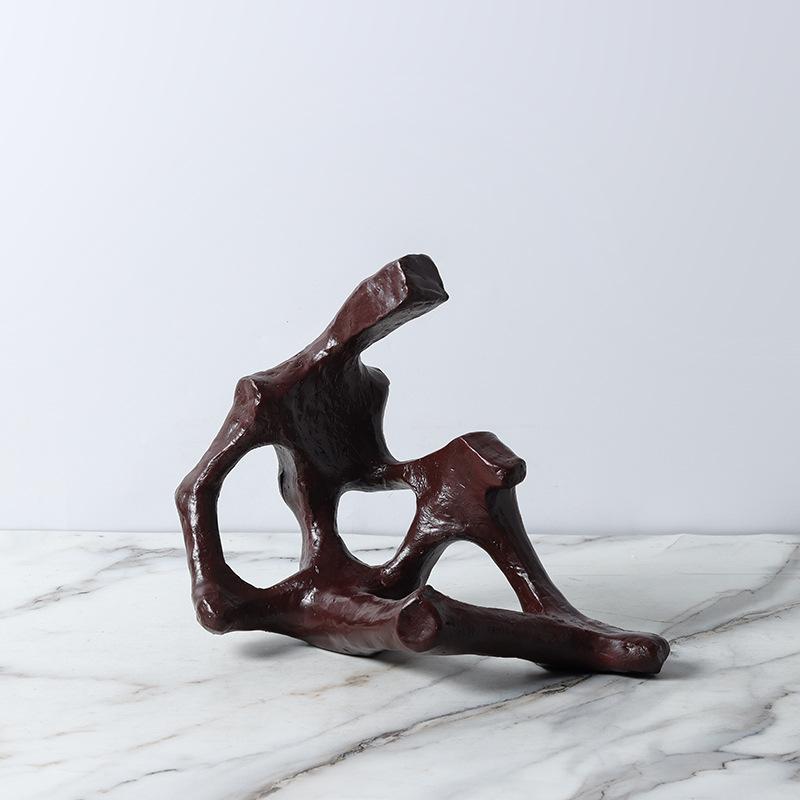 Resin Handicraft Abstract Figure Sculpture Skeleton Skeletonized Decorative Figurines Home Decoration Accessories