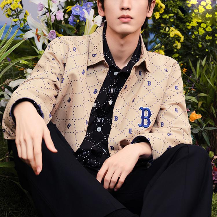 New MLB Boston Red Sox Shirt Unisex Brown 3AWSM0231-43SAL