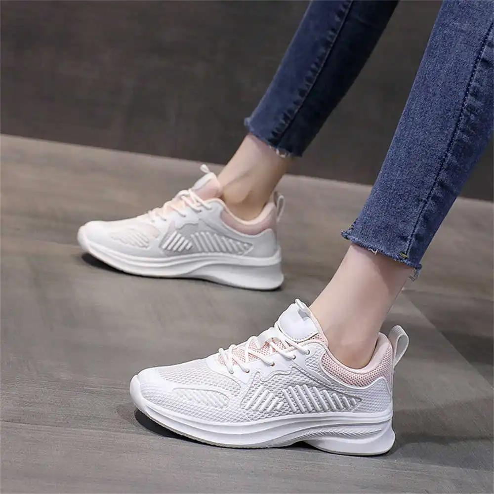 Autumn Super Lightweight Women's Heels Size 34 Dress White High Heel Shoes Tennis Reserve Sneakers Sport Lofers Wide Foot