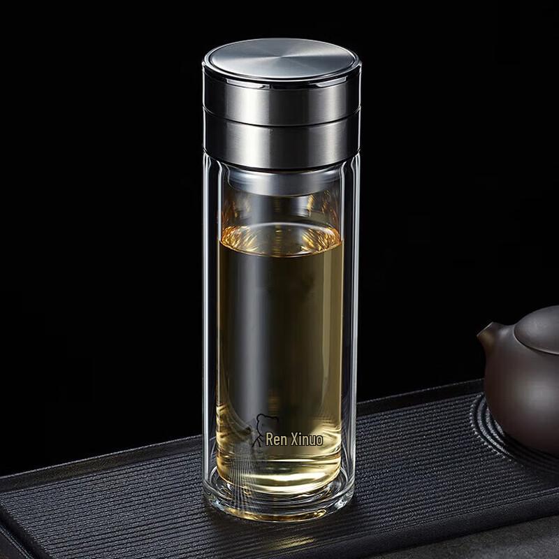 Xino Double-Layer Tea Infuser Glass Bottle