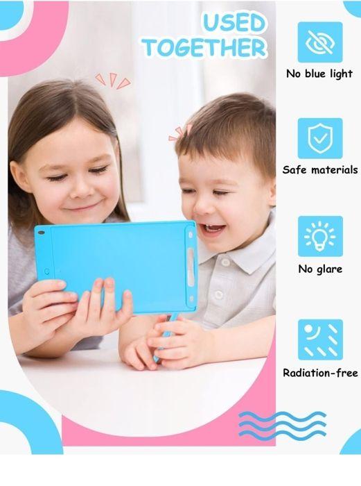 Tablette d'écriture LCD - LE BAZAR DE GAËLLE 34 - Tablette 8,5 Pouces - Lot de 2 - Écran coloré - Effaçable et réutilisable