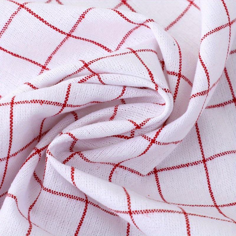Vintage  Cotton Kitchen Towels - 6/12 Pack, Low Lint, Space-Themed Plaid Design, Hand Wash Only, Ideal for Home & Dining
