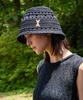Bajal Va Patch Soft Knit Bucket Hat Black