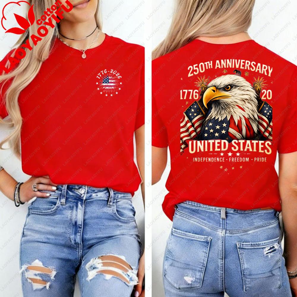250th Anniversary United States Shirt Patriotic Eagle TShirt America 17762026 Tee Independence Day USA Shirt Graphic T Shirts