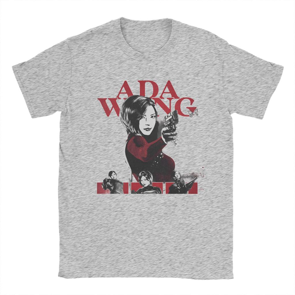 Biohazard Game Ada Wong Unisex T Shirts Novelty Tees Short Sleeve Crew Neck TShirts 100 Cotton Plus Size Clothes