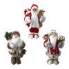 Standing Christmas Santa Table Decor Small Plush Figure Toys Collectible Figure Decor for Living Room Gift Decor Birthday Home