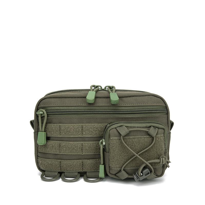 Men's Multifunctional Waist Belt Bag Fanny Pack with Molle Accessories Mobile Gear Hip Bag for Climbing Camping Tool Pouch