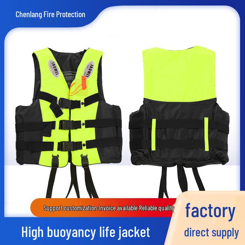 Adult High Visibility Reflective Life Jacket for Marine Rescue and Outdoor Work