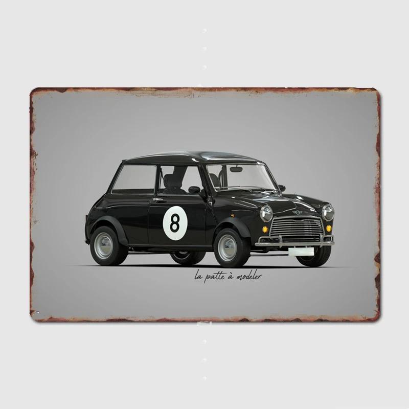 Austin Mini N8 Cooper Poster Metallplakette Kino Garage Club Bar Retro Plaketten Blechschild Poster