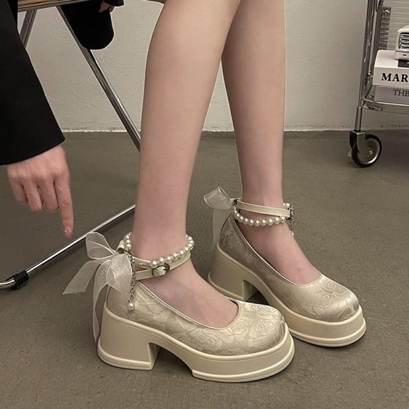 Fashion Platform Japanese Style Lolita Mary Jane Ladies Pumps Non Slip Women's Shoes Gothic Lastest Chic Point Social Promotion Hot Shoe