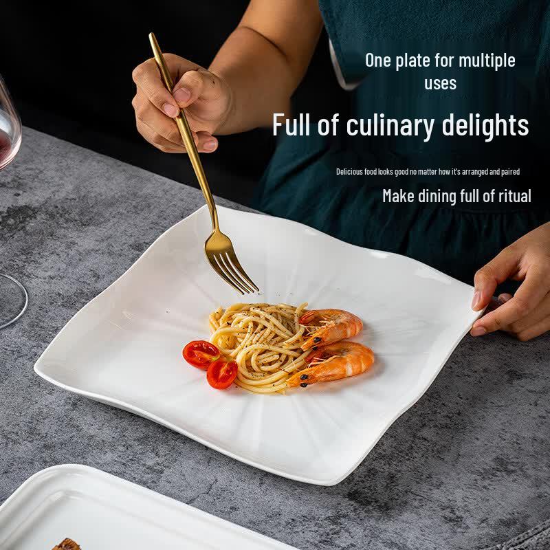 Dirien Ceramic Square Dinner Plate