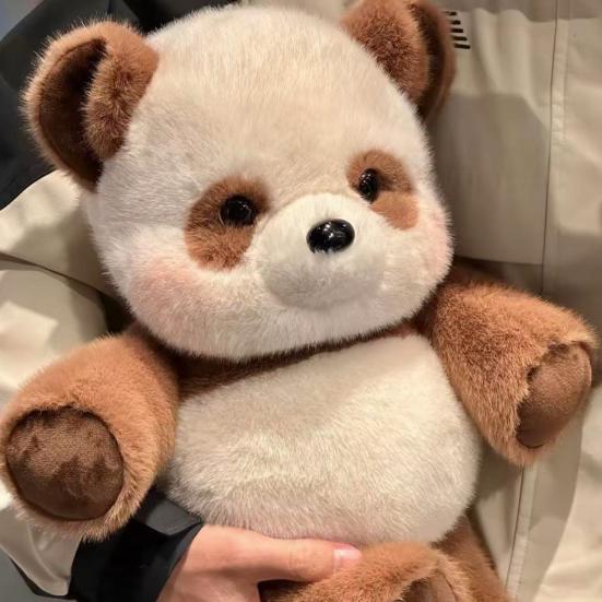 Running Highland Cow Plush Toy 45cm Cute Stuffed Animal Panda Huggable Pillow Birthday Gift for Kids Adults Home Office Decor