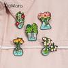 Science Laboratory Plant Flower Enamel Pin Hydroponic Plants Chemical Flasks Metal Brooches Lapel Badge Jewelry Gift for Friends
