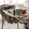 Round Solid Color Table Cloth American Jacquard Splicing Dust-proof Home Restaurant Decoration Hotel Retro Tassel Table Cloth
