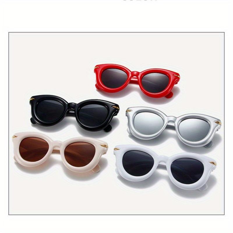 Inflated Round Punk Sunglasses Women Men Y2k Sports Glasses for Ladies Vintage Steampunk Eyewear Shades