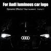 For B 273/285mm Dynamic Car Front Grille Emblem Streamer Badge Light A7 A3 A4 A6 Q3 Q5 Q7 Q8 Logo Modification Accessories