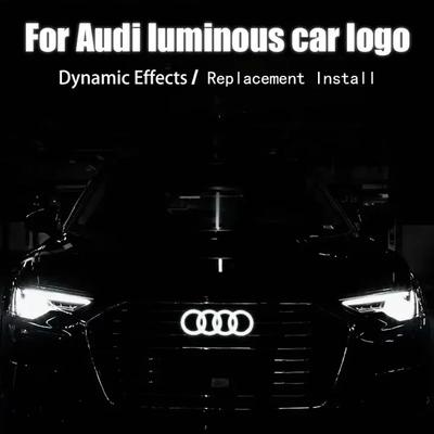 Für heiße 273/285mm Dynamische Auto Frontgrill Emblem Streamer Abzeichen Licht A7 A3 A4 A6 Q3 Q5 Q7 Q8 Logo Modifikation Zubehör