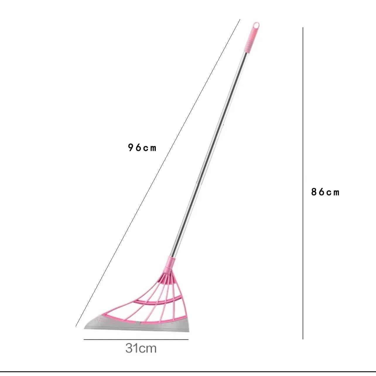 

Силиконовая щетка для щетки, скребок для мытья окон, многофункциональный бытовой скребок для домашнего пола, стекла, ручные инструменты для чистки зеркал розовый
