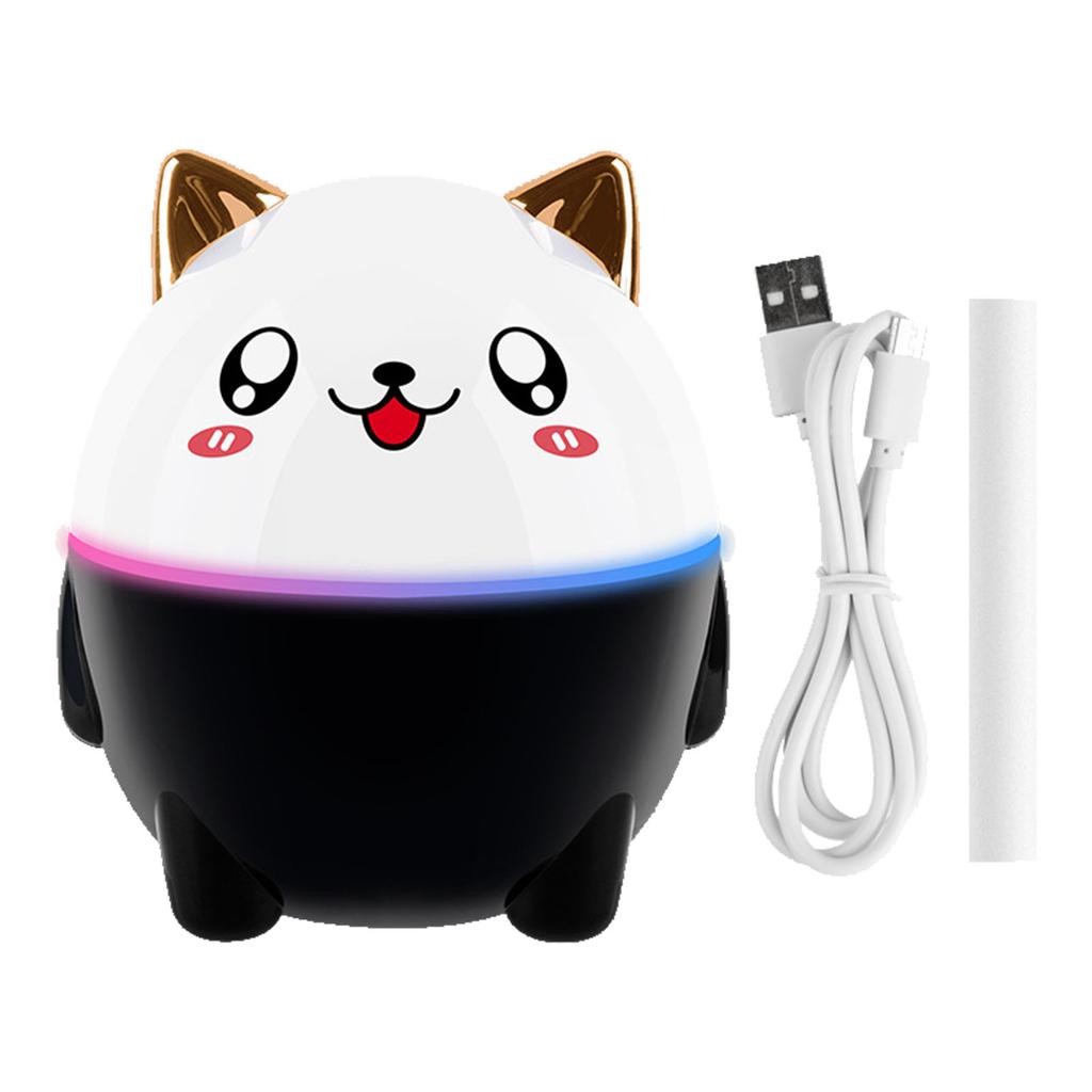 Niedlicher Haustier-Luftbefeuchter Feiner Nebel Befeuchtend Beleuchtung Desktop-Luftbefeuchter für Schlafzimmer Büro 230ml Panda