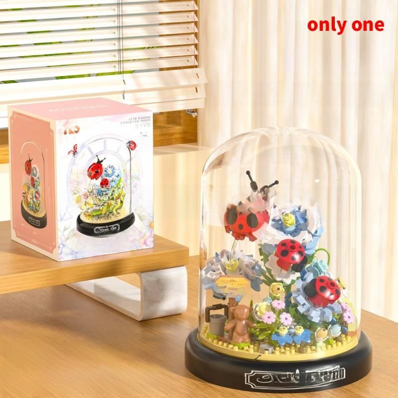 

Insect Series Bee Butterfly Building Blocks For Kids Diy Creative Play Set червоний