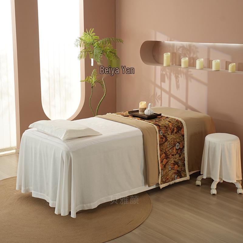 High-End Pure Cotton Massage & Tuina Bedding Set for Spring & Summer 4-piece set