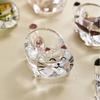 Cat Crystal Glass Seasoning Dish Dipping Saucer Sauce Dishes Chopstick Holder Soy Sauce Vinegar Dish Spice Dishes Spice Bowl
